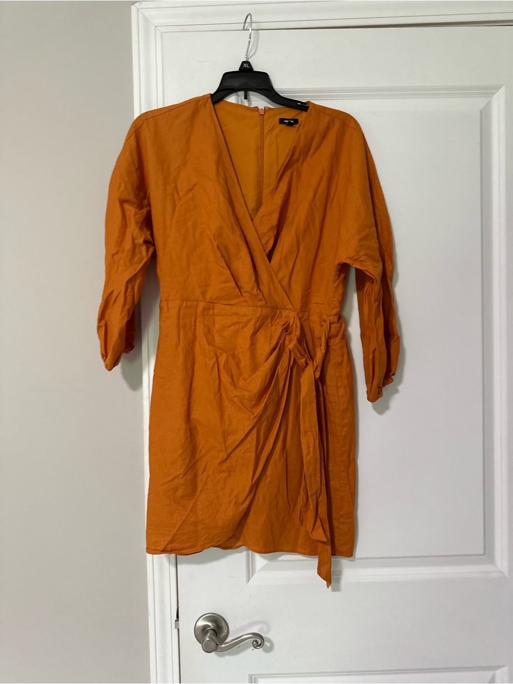 Express Rust-Orange High-Low Dress